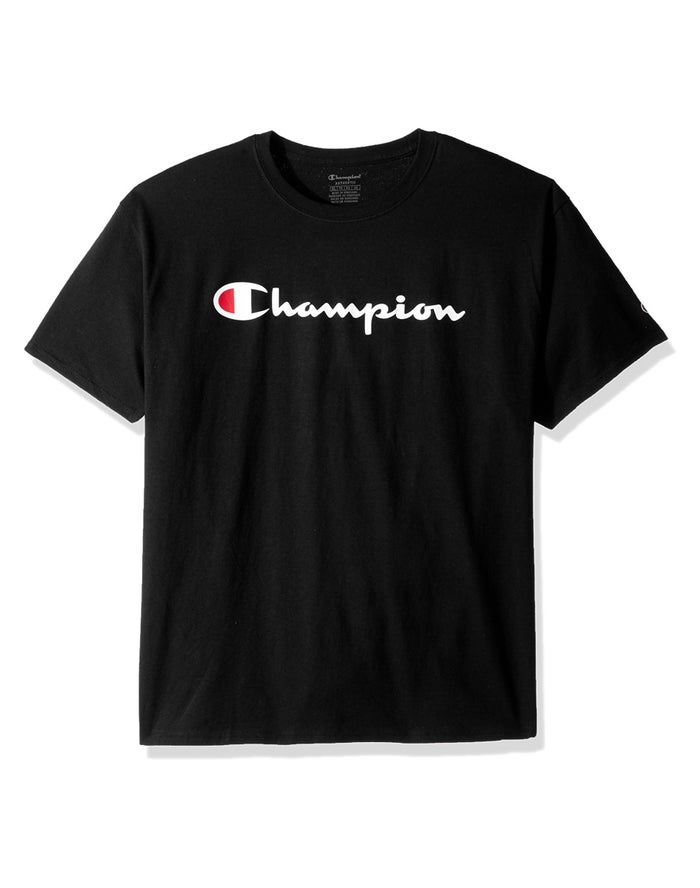 Camiseta Champion Niña - Cotton Script Logo ( Negras ) 2458617-FE